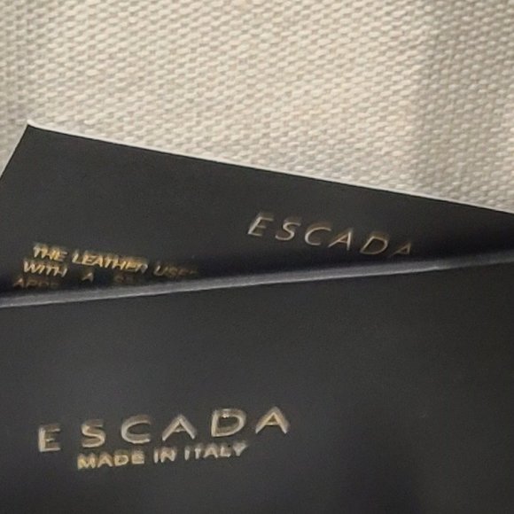 NWT ✅ ESCADA Soft Calf Leather Bucket Backpack Bag  ✨ NWT & AUTHENTICITY CARD